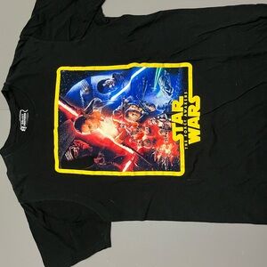 Star Wars Black adult T-Shirt size Large the force awakens